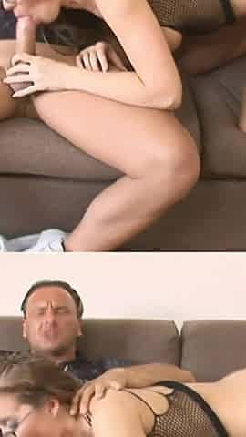 Sexy brunette at home gets bored but cocks make her enjoy it