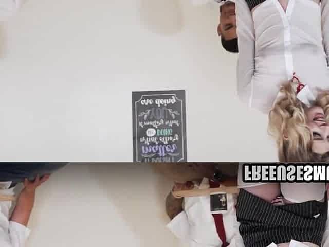 Youthful secretary used like a toy in the office