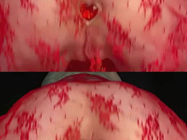 I love the way my booty slo mo jiggles around my heart-shaped butt plug when I twerk