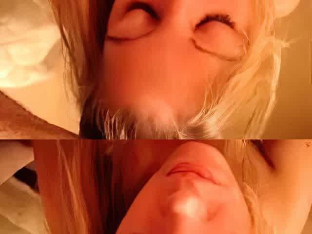 Teen deepthroats like a pro