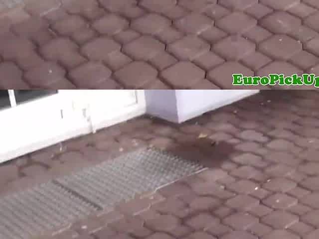 Amateur teen gets titties jizz flow at work