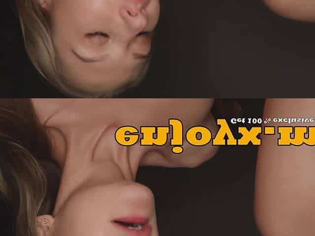 Unleash the animal within. Wild platinum-blonde breezy throating and riding her man - Full HD creampie!
