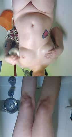 Amateur blondie solo anal masturbation