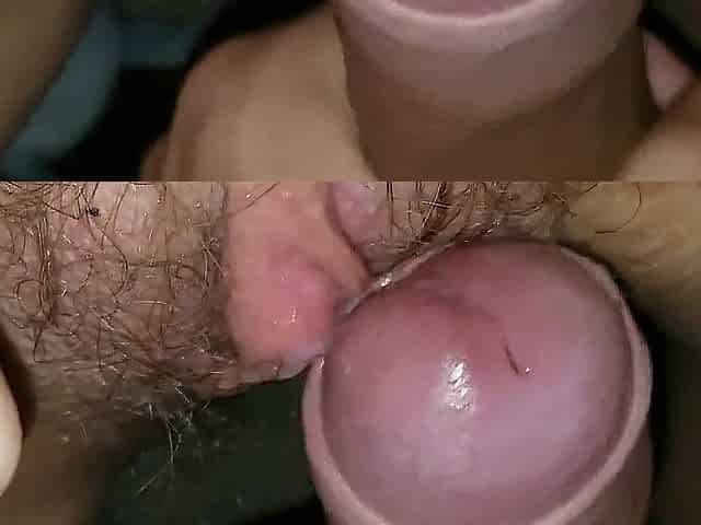 Spilling My Seed Along Her Slippery Slit; Obediently Devouring It -CLOSE UP