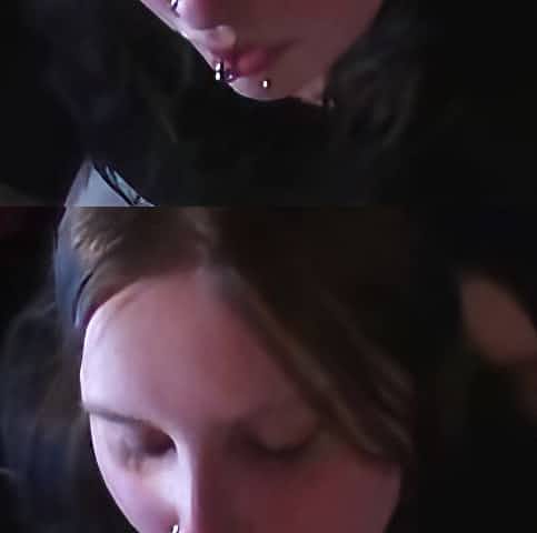 Lewd pierced teen enjoys sucking a dick in homemade POV clip