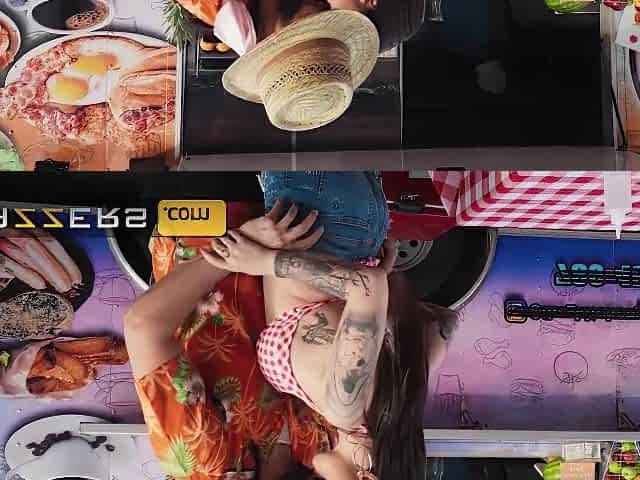 Anna Chambers Gets Naughty Behind The Counter And Fucks James Angel In The Food Truck
