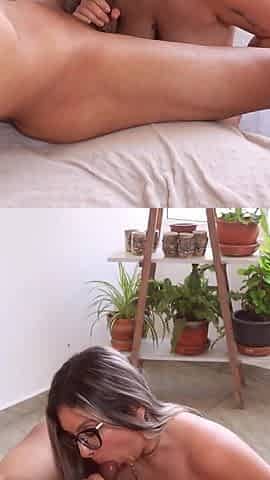 Hot Wife Gives Her Husband a Great, Deep, Wet Blowjob
