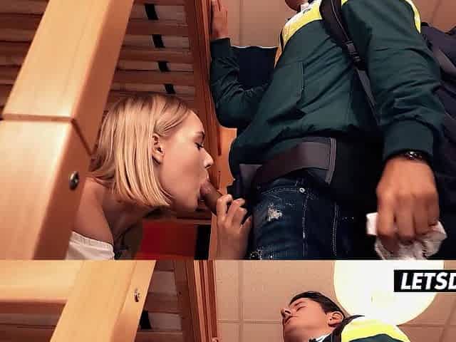 Ukrainian Teen Emily Gal Emo The Hostel With These Moves - LETSDOEIT
