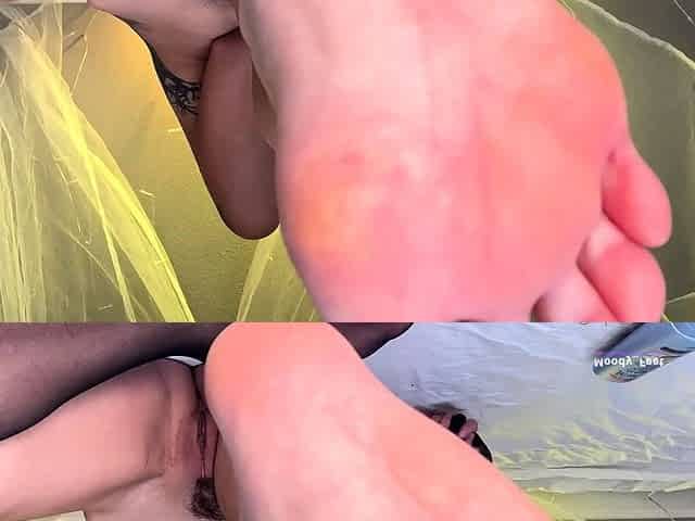 Black Amateur Explore Hot Foot Fetish