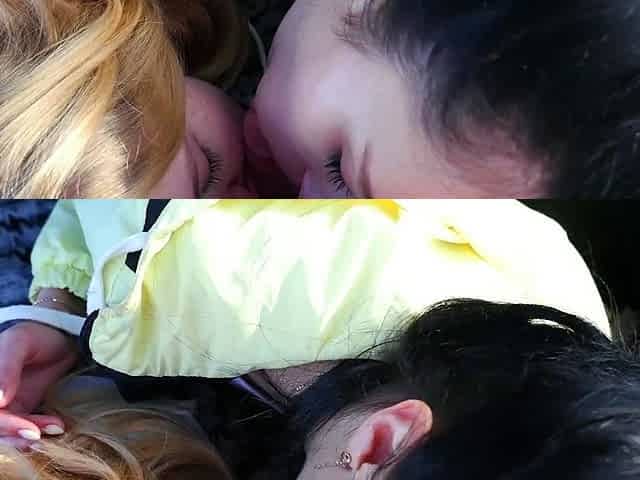 Girls Training To Be Sluts - Outdoor Double Blowjob & Cum