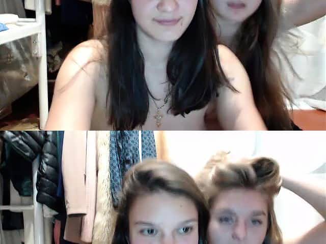 Teen webcam striptease