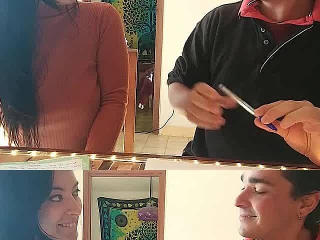 Teacher and college gal banging hard large ass white cutie