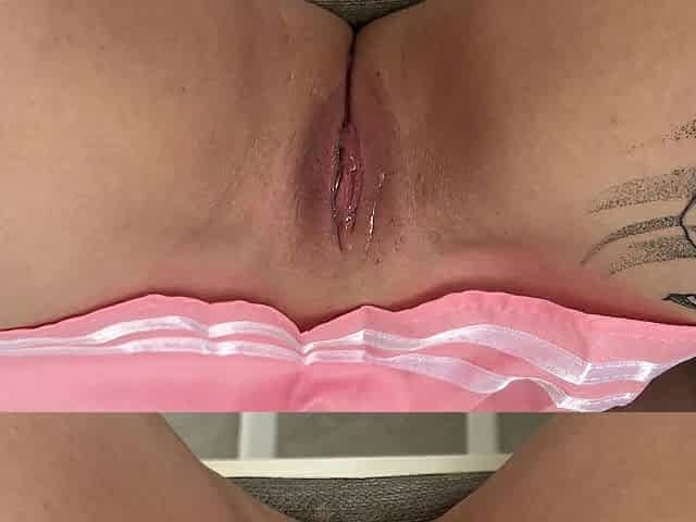 Whore Wanks Her Cunt with Her Fingers and Gets an Climax Close Up
