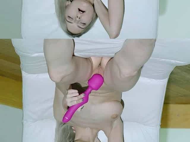 Blonde needs her toy for juicy pussy masturbation HD