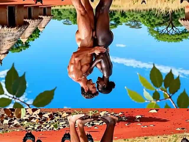 White penis with Afro cunt AI generated)