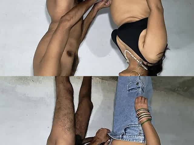 Indian Man Grabbers Her Chubby Saali Took off His Pants, Fucked Her Ass and Made Her Pussy Squirt
