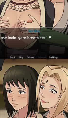 Naruto: Kunoichi Trainer - Big Ass MILFs Shizune and Tsuande Have a Threesome. Hot Blowjob and Doggy Style Pussy Creampies
