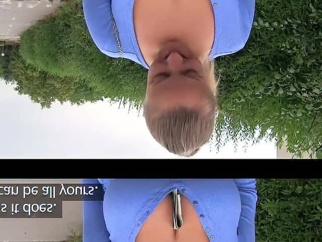 Lad picks up a busty babe in the middle of the street