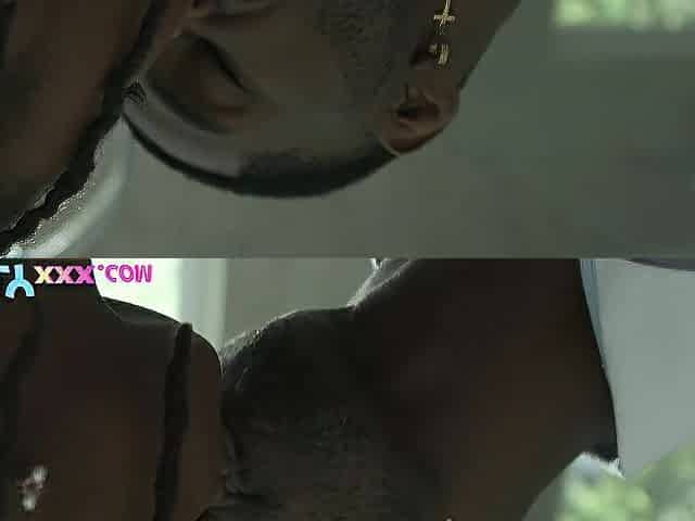 Nasty Large Titties Black Stepdaughter is Hungry for Dad's Large Ebony Ramrod