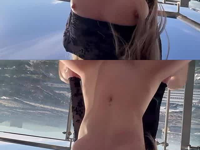 Too Tempting to Not Get Railed on the Balcony;)