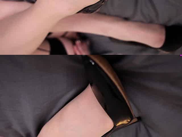 Dildo Teasing With Busty Brunette