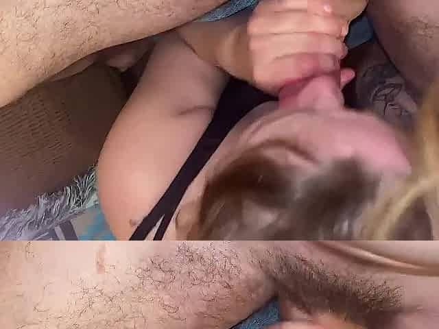 Sloppy oral thrills pierced vagina