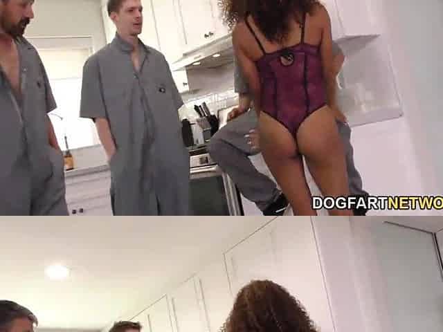 3 White Weenies In September Reign's Black Twat