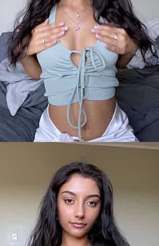 Amateur short haired teen brunette with