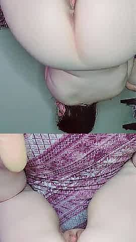 Thick tattooed wench playing with herself