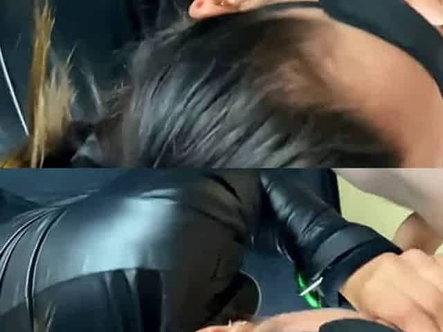 mature en combinaison latex