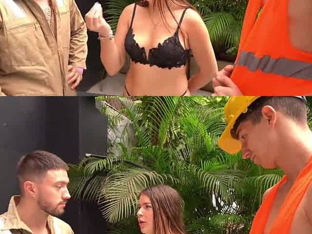 Workers Destroy the Charming Snatch of the Boss's Colombian Daughter