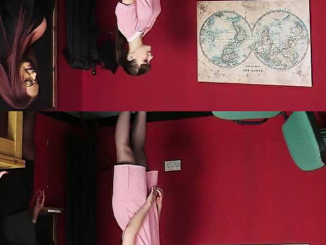 Busty cfnm teacher shows teen how to tug sub