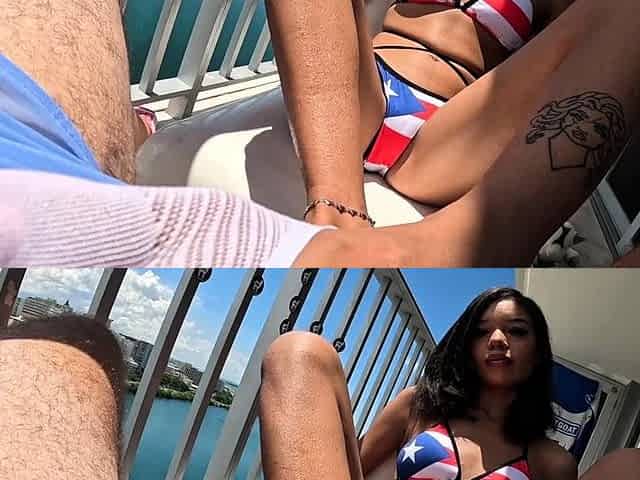 Tropical Footjob On Vacation With Lyci
