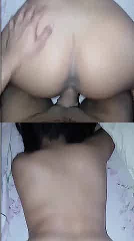 Large butt groans beautifully as this guy plants his dick in her taut cunt