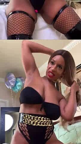 Breasty Black Large Butt Twerking Nyla Storm Stripteases During the time that U Vibrate Her Vagina