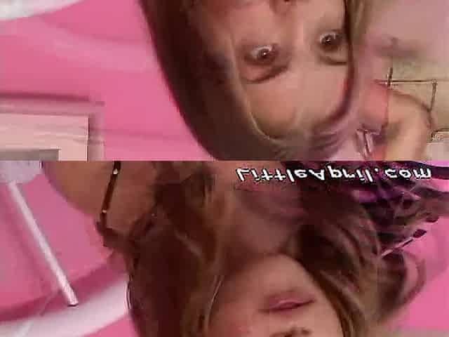 Tiny blond finger banging her cunt in hawt POV