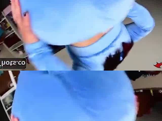 latin babe large ass working out