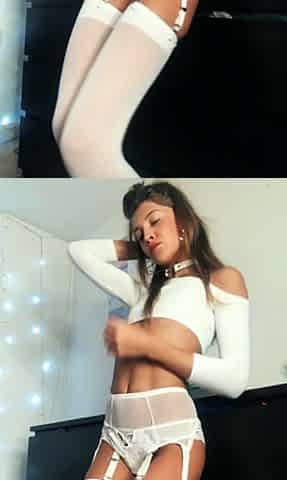 Cute amateur webcam teen girl toying pussy on webcam