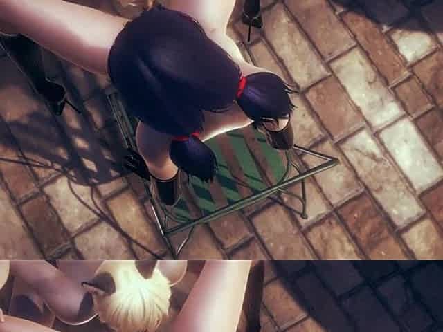 Ladybug Hentai 3D - Cunnilingus and Fucked Through the Wall by Cat Noir in a Park - Japanese Asian Manga Anime Game Porn