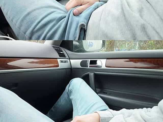 I jerked off my weenie during the time that awaiting for my ally in the car. My ally nearly caught me