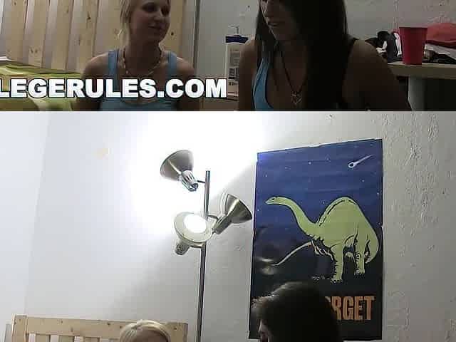 COLLEGE RULES - Teens Have Orgy In The Dorm Room