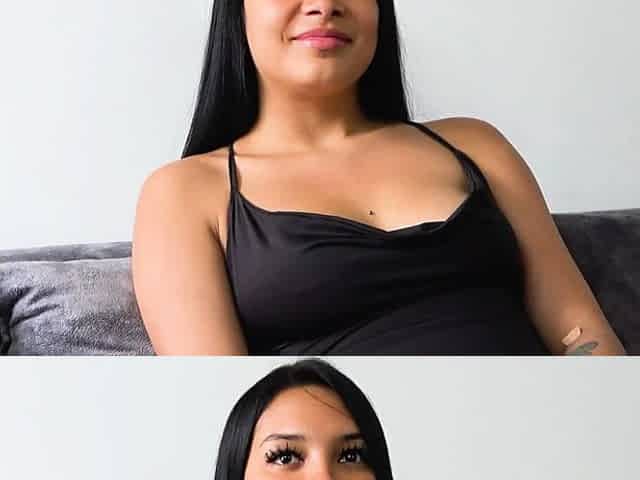 Latina teen convinced at a fake casting