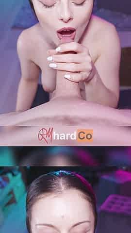 Homemade Blowjob POV Step Sister Loves Sucking Cock & Gets a Big Facial on Her Cute Face - Rmhardco