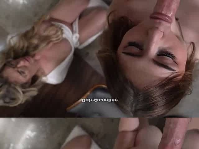 Horny MILF and teen threesome sex