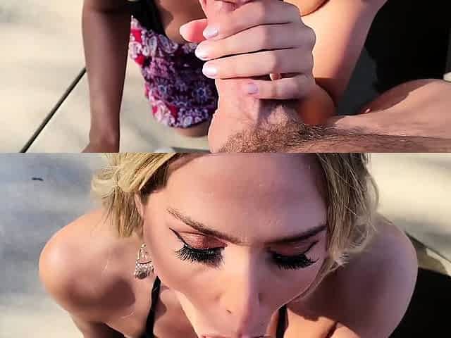 my neighbor invited me to use his pool and creampied me