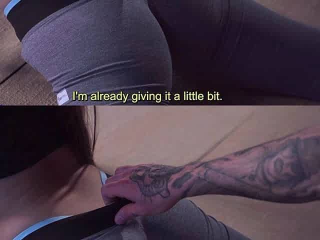 Fitness Rooms Latina teen Sofia Smith POV blowjob at the gym