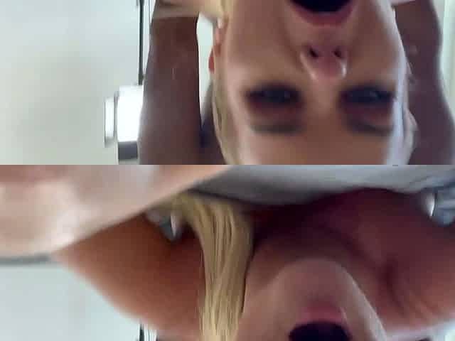 Sexy blond loves a big cock in POV