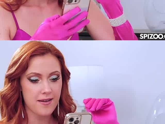 Attractive Stud Smashes Redhead Cherry Candles Pink Twat