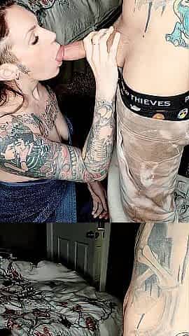 See me drain EACH DROP of cum from DADDYS BALLS