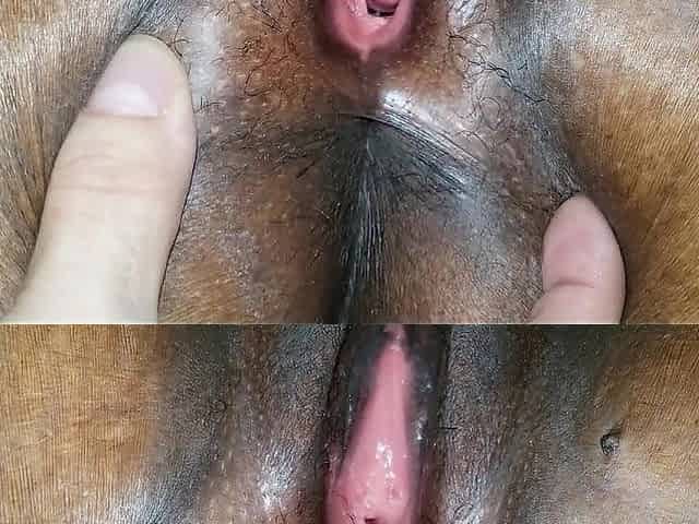 Blameless Black GF's Constricted Winking Cunt - Bizarre Close Up! 4K!